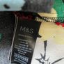 M&S Collection Womens Black Floral Viscose Midi Tea Dress-  Size 12 Image 8