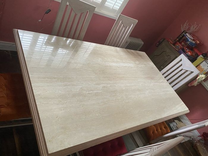 Marble Dinning Table + 8 Chairs