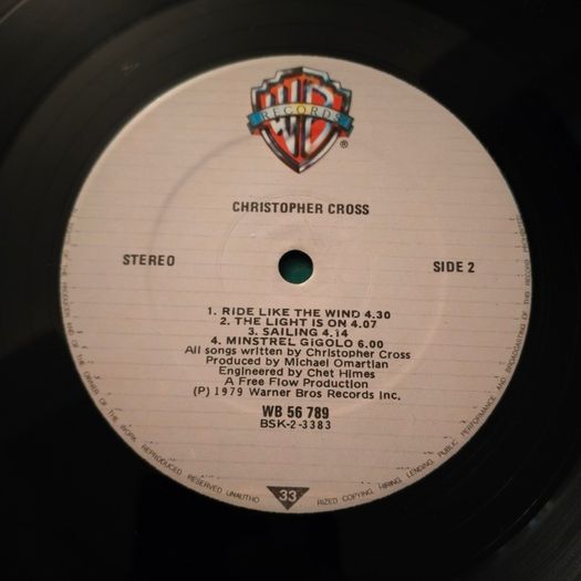 Christopher Cross - Christopher Cross Irish Pressing