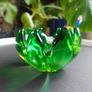 Vintage Incredibly Rare Arte Nuova Pustetto & Zanetti Murano Uranium Glass Ashtray Image 3
