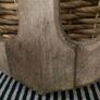 New XL rustic washed wood anchor with jute rope Image 7