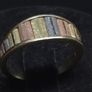 Vintage Italian 14ct Gold Ring 14KT Three Colour Gold Band Size 51.5 / 52 Image 2