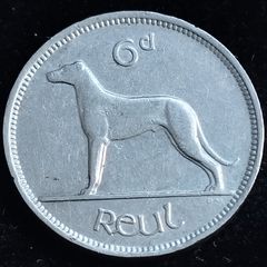 Ireland - 1940 - 6 Pence - Wolfhound - KM.13 - [#2055]