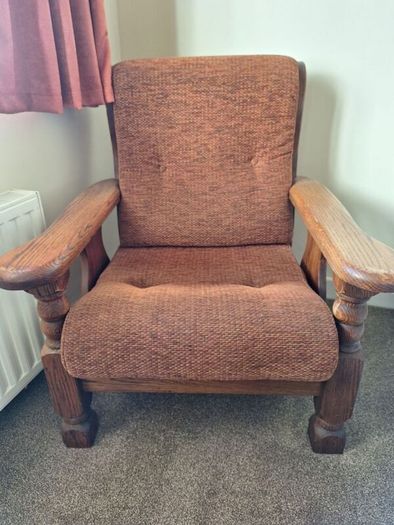 Classic 3 Piece vintage Dutch Oak Suite