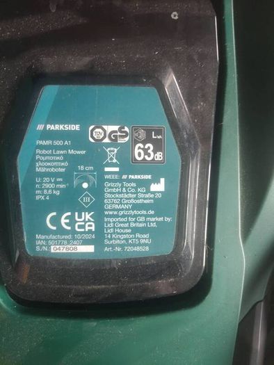 Parkside robot mower