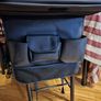 Faux leather car seat organizer. Car table. Kids table. Back seat table. Image 3