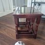 Nest of 3 mahogany tables Image 5