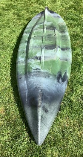 Fishing kayak with trolley