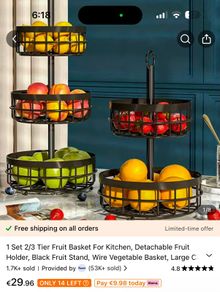 3 tier fruit basket