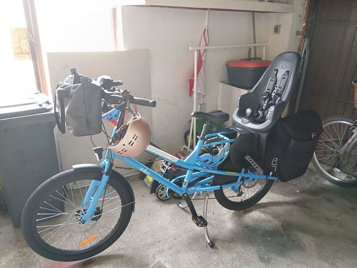 Yuba Kombi Cargo Bike + Kids Seat, Lock & Bags  A