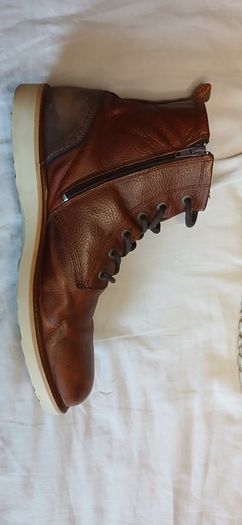 Mens brown bullboxer leather boots EU 46, UK 11