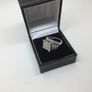10ct White Gold 1.5ct Diamond Cocktail Ring. Size L 1/2 Image 4
