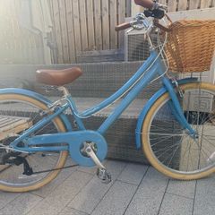 24" Hartington Blue Bike with basket