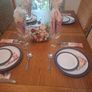 Oak Extendable Dining Table & 6 Whicker Chairs Image 2