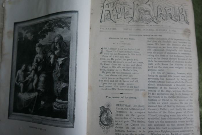 The Ave Maria A Magazine Devoted to the Honor of the Blessed Virgin 1894 and the Bible