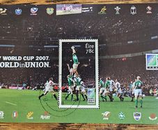 Ireland: 2007,  Rugby World Cup, France, Mint Never Hinged Minature Sheet