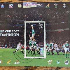 Ireland: 2007,  Rugby World Cup, France, Mint Never Hinged Minature Sheet