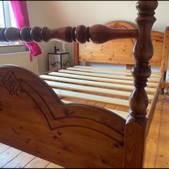 Magnificent Extremely Solid 5 Ft Wooden King Size Bed Frame - Can Deliver
