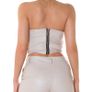 Leatherlook Bandeau Top  55% Viscose / 45% Polyuretane /  Adjustable Straps That Can Be Hidden Size S Image 4