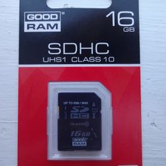 16Gb UHS-1 Class10 80MBs/sec SD SDHC Memory Card GoodRam Secure Digital