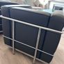 LC2 Club Chair by Le Corbusier (Alivar) Black Leather Armchairs Image 3