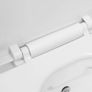 Wall Hung Rimless Toilet with Concealed Cistern Ceramic White Image 2