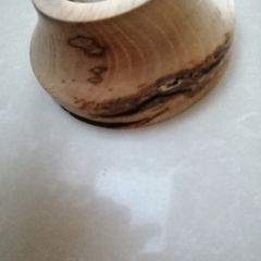 Handmade Woodturned candle night light holder