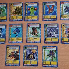 13 Champion level Digimon cards. 1999.