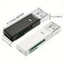 2-in-1 Mini USB 3.0 Card Reader - SD/Micro SD/TF Memory Card Adapter for PC & Laptop, Flash Drive Compatible Image 3
