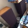 Pair of vintage KEF speakers on original stands Image 3