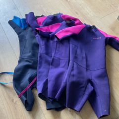 Set of 4 kids wet suits