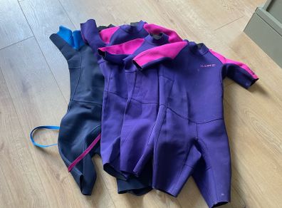 Set of 4 kids wet suits