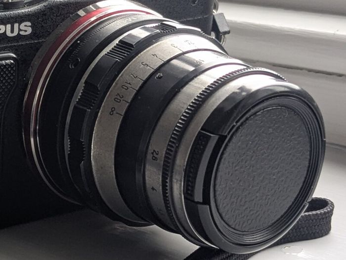FED (Industar) 52mm f2.8 for Olympus/Panasonic mft m43 (with adapter)