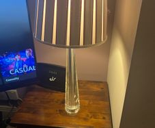 Laura Ashley table lamp with pleated shade