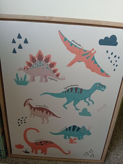 Dinosaur canvas wall art