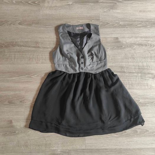 Grey Black Dress size 10