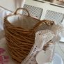 ShabbyChic Basket with beautiful Details Image 3