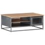 Coffee Table Grey 90x50x35 cm Solid Acacia Wood Image 10