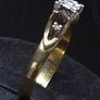 Vintage 18ct Gold Diamond Ring Fully Hallmarked  Size 59 Image 4