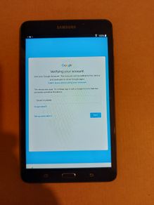 Samsung Galaxy Tab A (6 Generation), Model SM-T280, 8GB, FRP Google Locked, In lovely leather case and excellent cosmetic condition