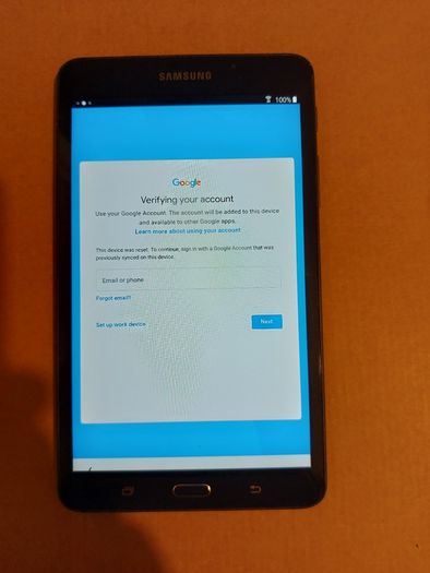 Samsung Galaxy Tab A (6 Generation), Model SM-T280, 8GB, FRP Google Locked, In lovely leather case and excellent cosmetic condition