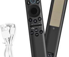 BN59-01385A Remote Control Compatible with Samsung Solar Voice Remote Control with Eco-Solar Charging (Light/USB-C), Voice Search, Compatible with Samsung QLED/4K/8K Crystal UHD 2018-2025 TVs