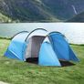 2-3 Man Tunnel Tents w/ Vestibule Camping Tent Porch Air Vents Rainfly Weather-Resistant Shelter Fishing Hiking Festival Shelter Home Image 2
