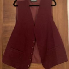 Mens Burgundy Waist Coat