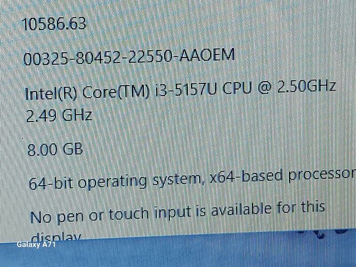 HP Pavilion 15.6 inch Laptop, Blue, Intel Core i3-5157U, 2.5GHz, 8GB Ram, 1 Terrabyte HDD, Windows 10, Microsoft Edge, Opera, Firefox, avast, VLC