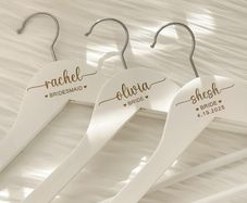Personalised wedding hangers