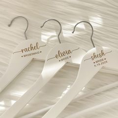 Personalised wedding hangers
