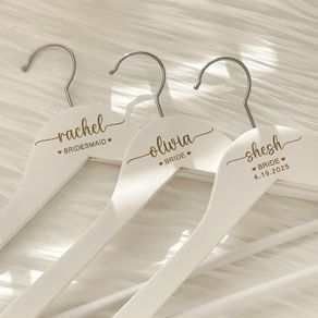 Personalised wedding hangers