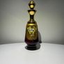 Glass Decanter. Vintage Bohemian-Style Ruby & Gilt Enamel Liqueur Decanter Image 10