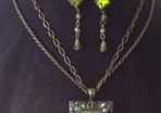 Vintage Pendant and Drop Earrings